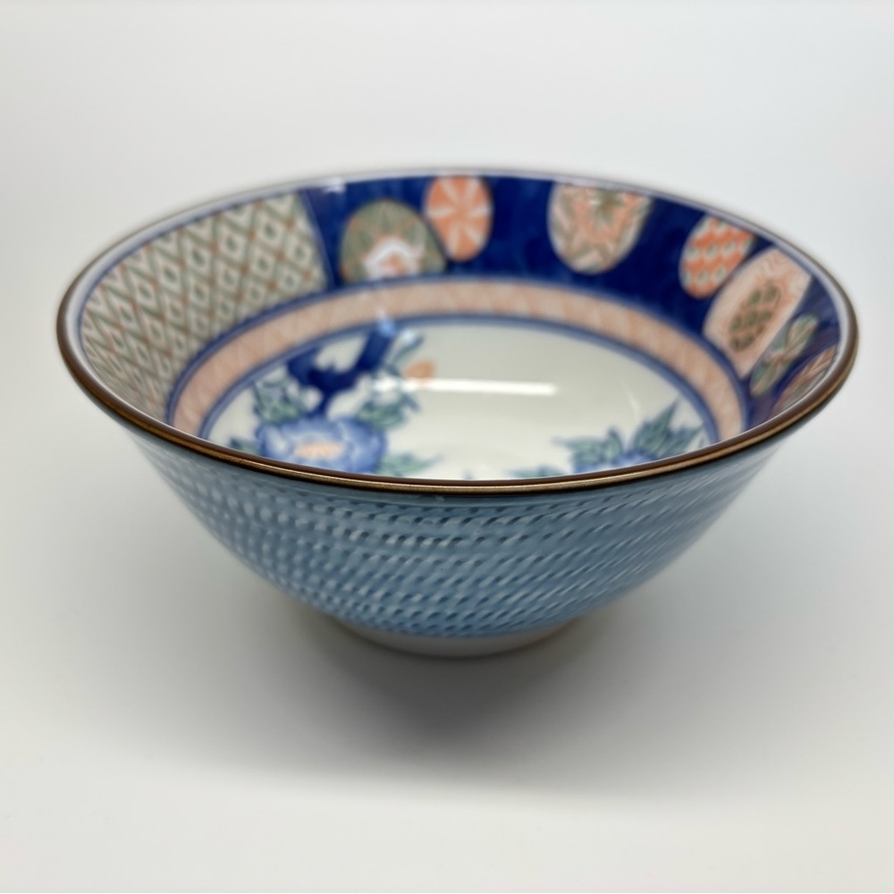 Andrea by Sadek Imari Bowl 6” Diameter Peony Blossom Pattern Made In Japan